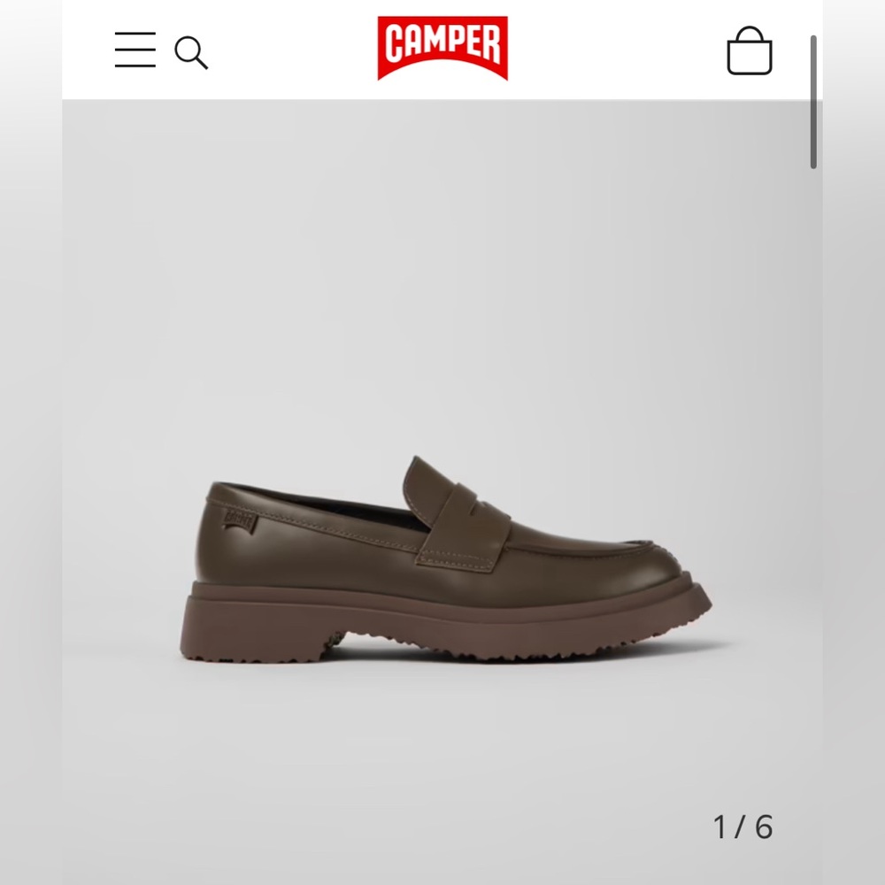 Camper brown loafers s6